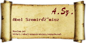 Abel Szemirámisz névjegykártya